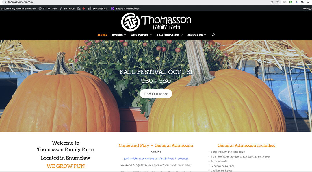 Thomasson Family Farm – Seattle Area Pumpkin Patch Begins 2022 Season